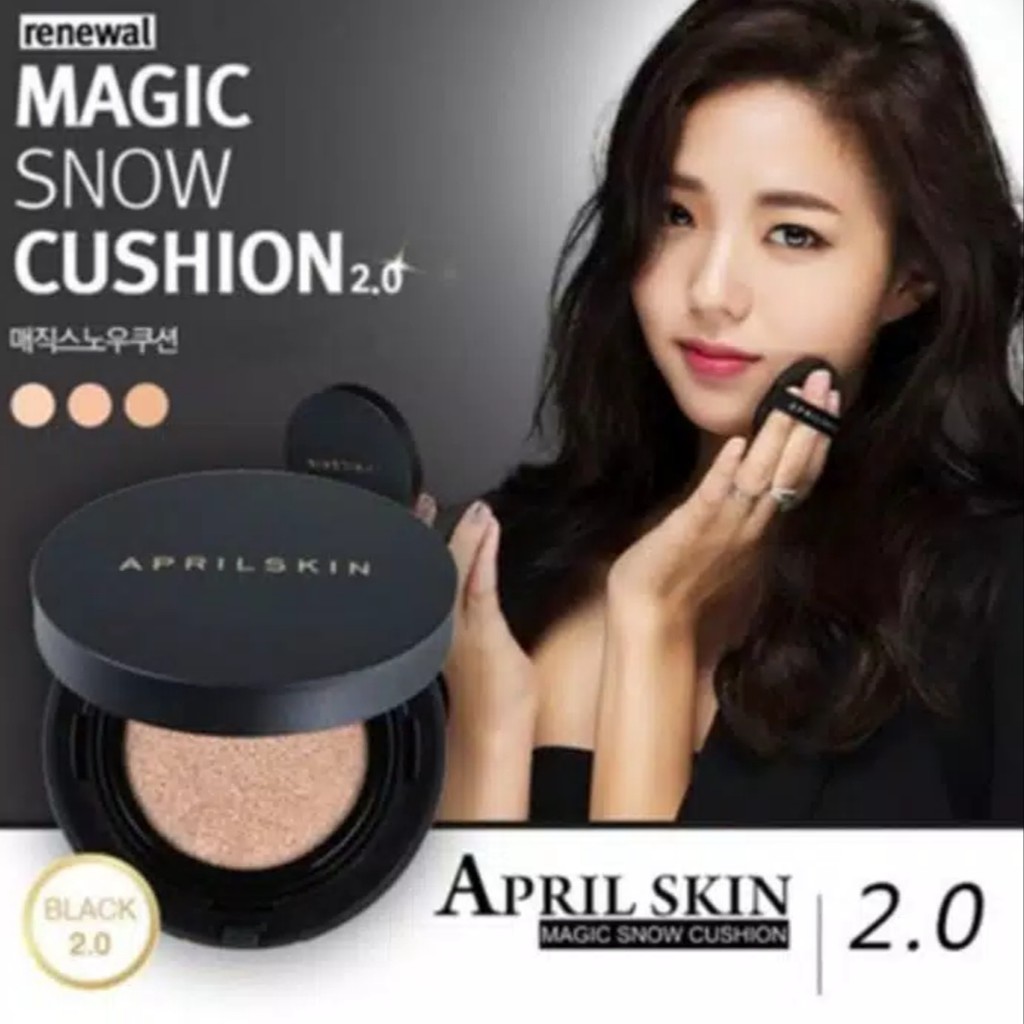 APRIL SKIN BLACK MAGIC SNOW BB CUSHION  - 2253 (PROMO)