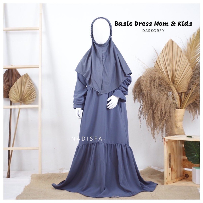 MINI BASIC DRESS ANAK BISA COUPLE DENGAN IBU