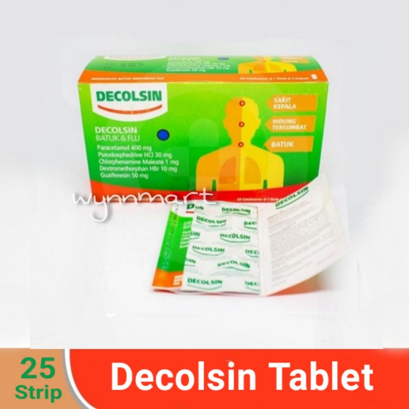 Decolsin Capsule @25 strip/box