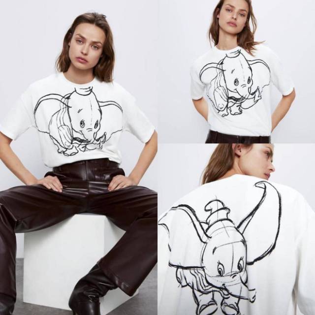 Zara Dumbo T shirt white
