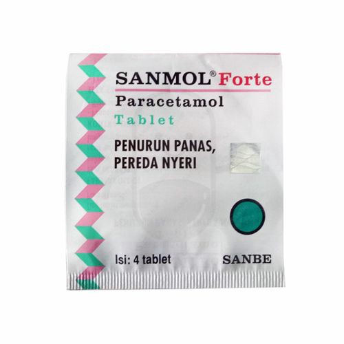 Sanmol forte parasetamol 650mg (kemasan strip isi 4 tablet)