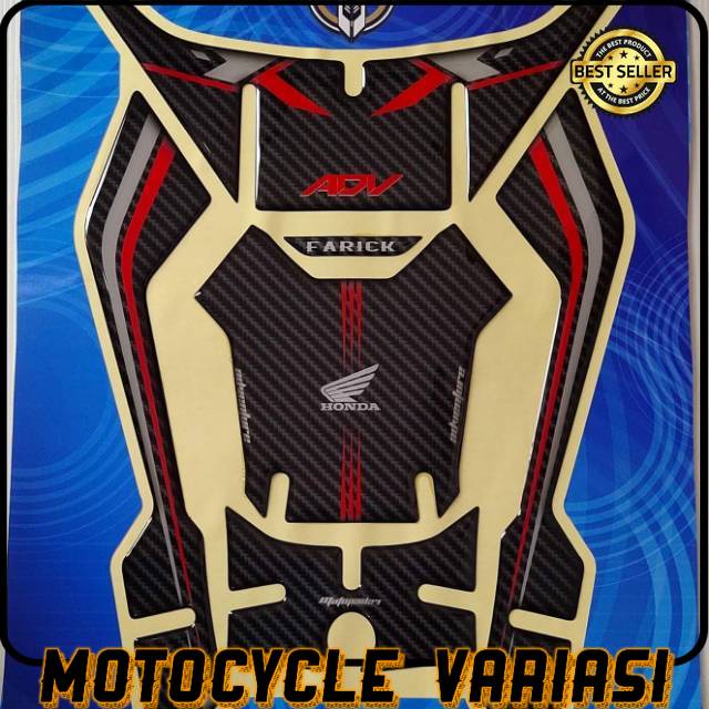 Sticker Stiker Timbul Resin Deck Pad Tankpad Honda ADV 150