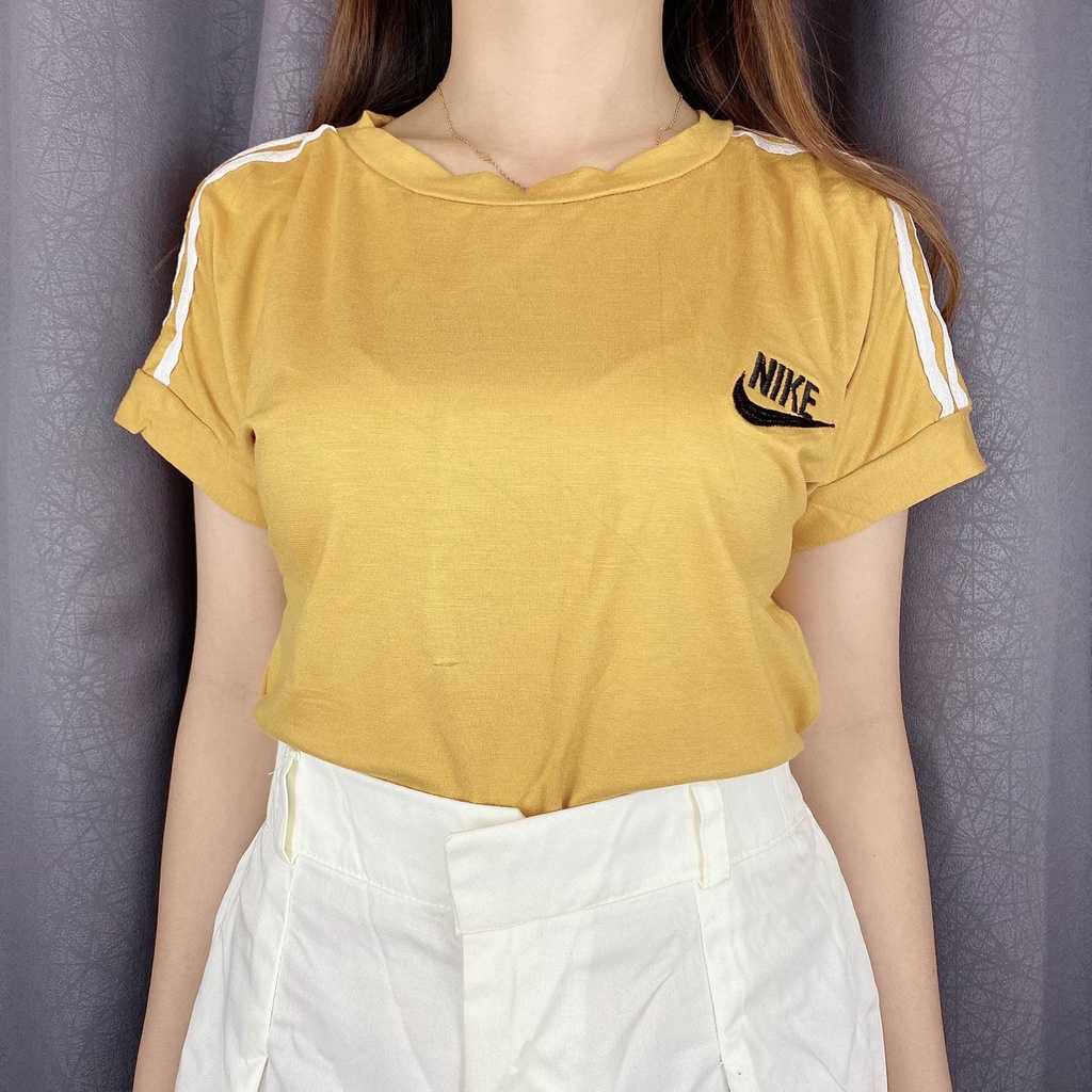 Crop Wanita CROP TOP NKE Bordir List Tangan One size