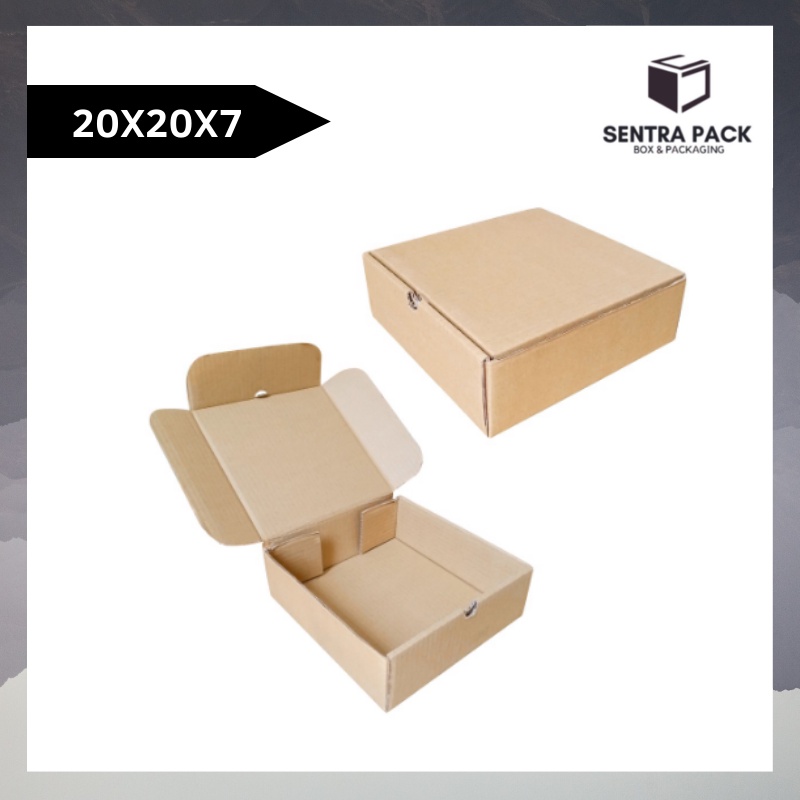 

Box 20x20x7 cm Kardus/Karton/Polos/Pizza/Nasi/hampers
