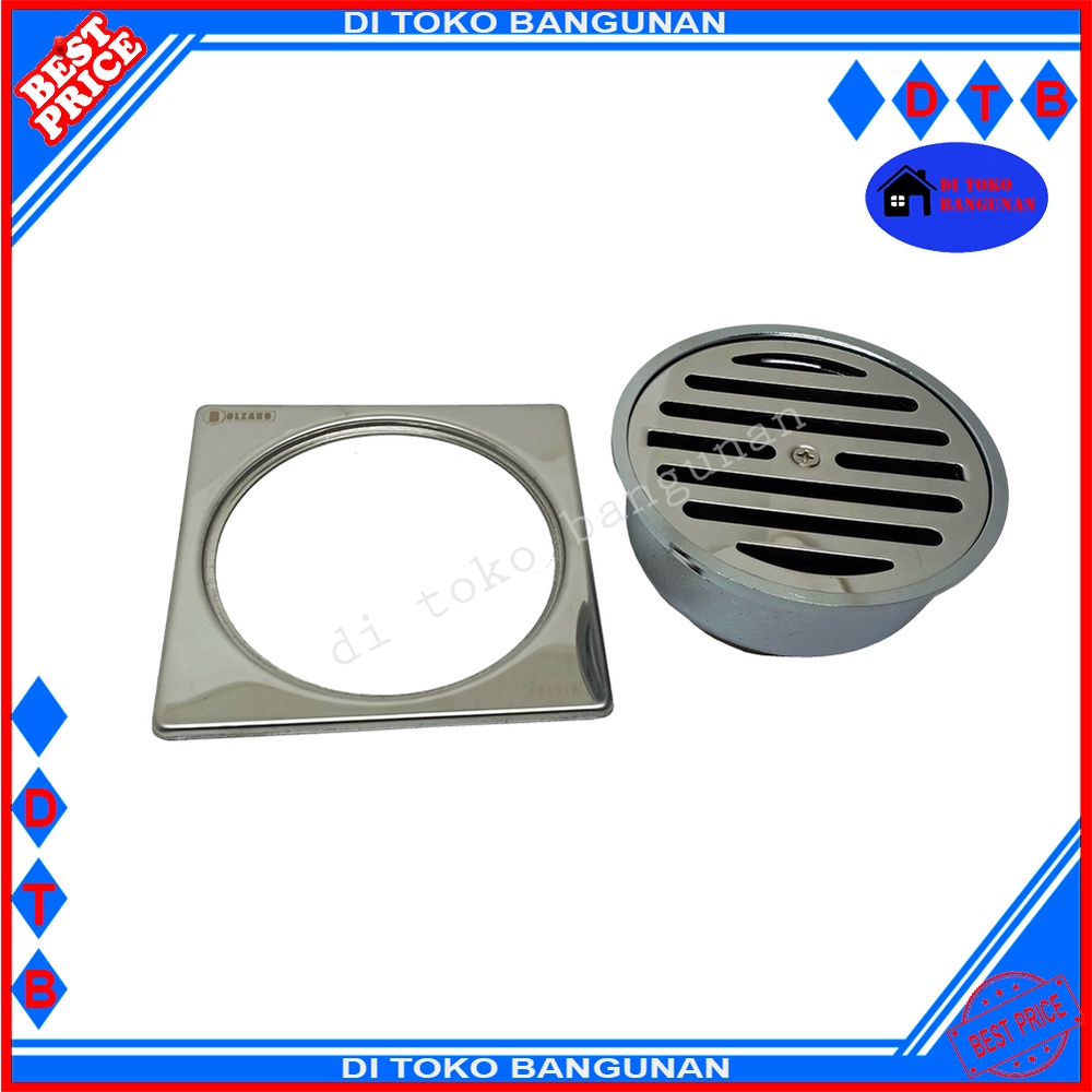 Saringan Got Kamar Mandi Stainless Steel Bolzano Floor Drain 11.5Cm