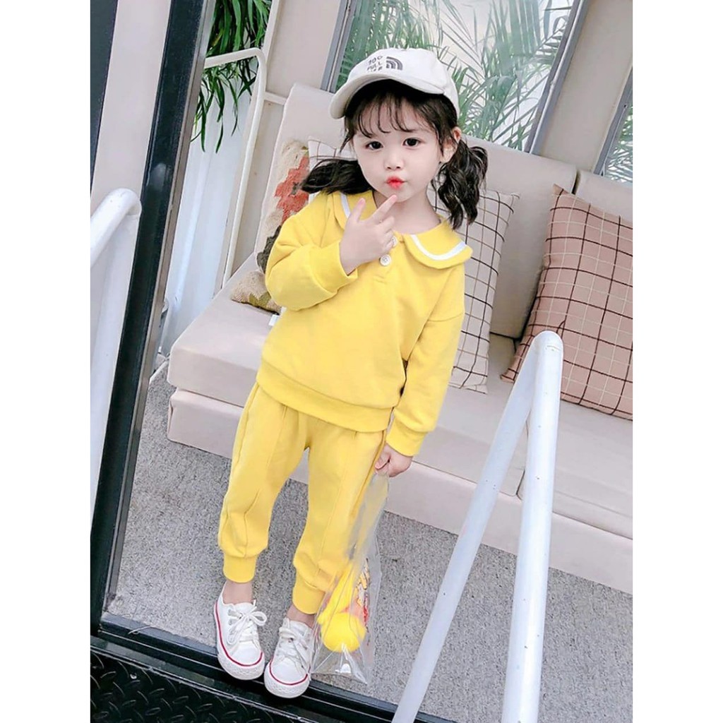 KALILA - CHERRIYA Set Setelan Baju Anak Perempuan / Bahan Fleece Baby Terry