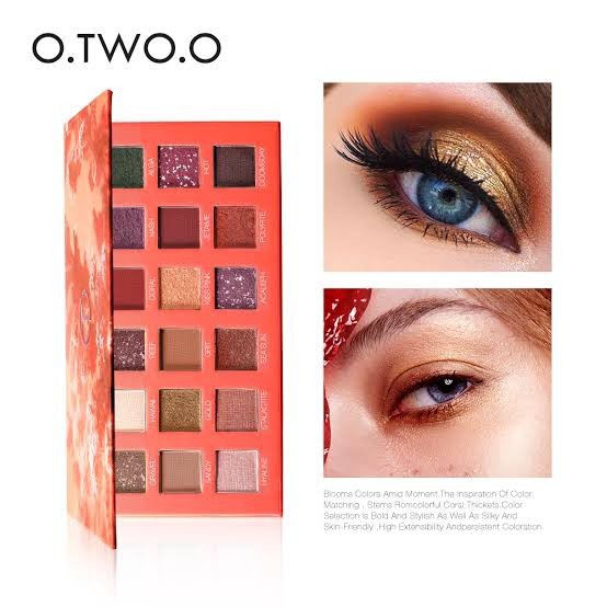 (READY &amp; ORI) O.Two.O otwoo 18 Colors Eyeshadow Palette 9995 18 warna - Ocean Mystery