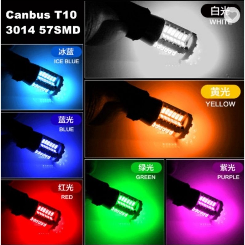 LAMPU T10 CANBUS 68 MATA 4014