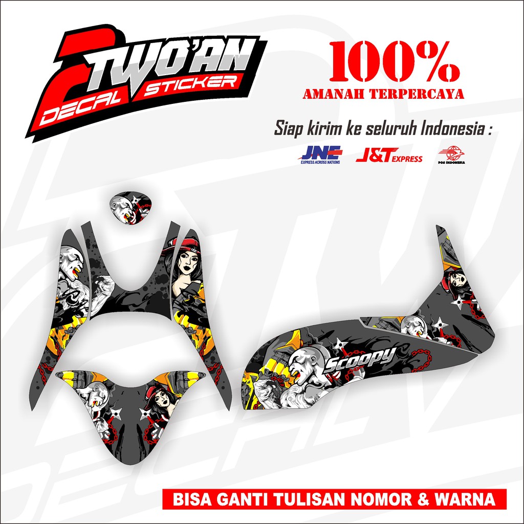 Decal Scoopy Karbu Fullbody motif GodOfWar