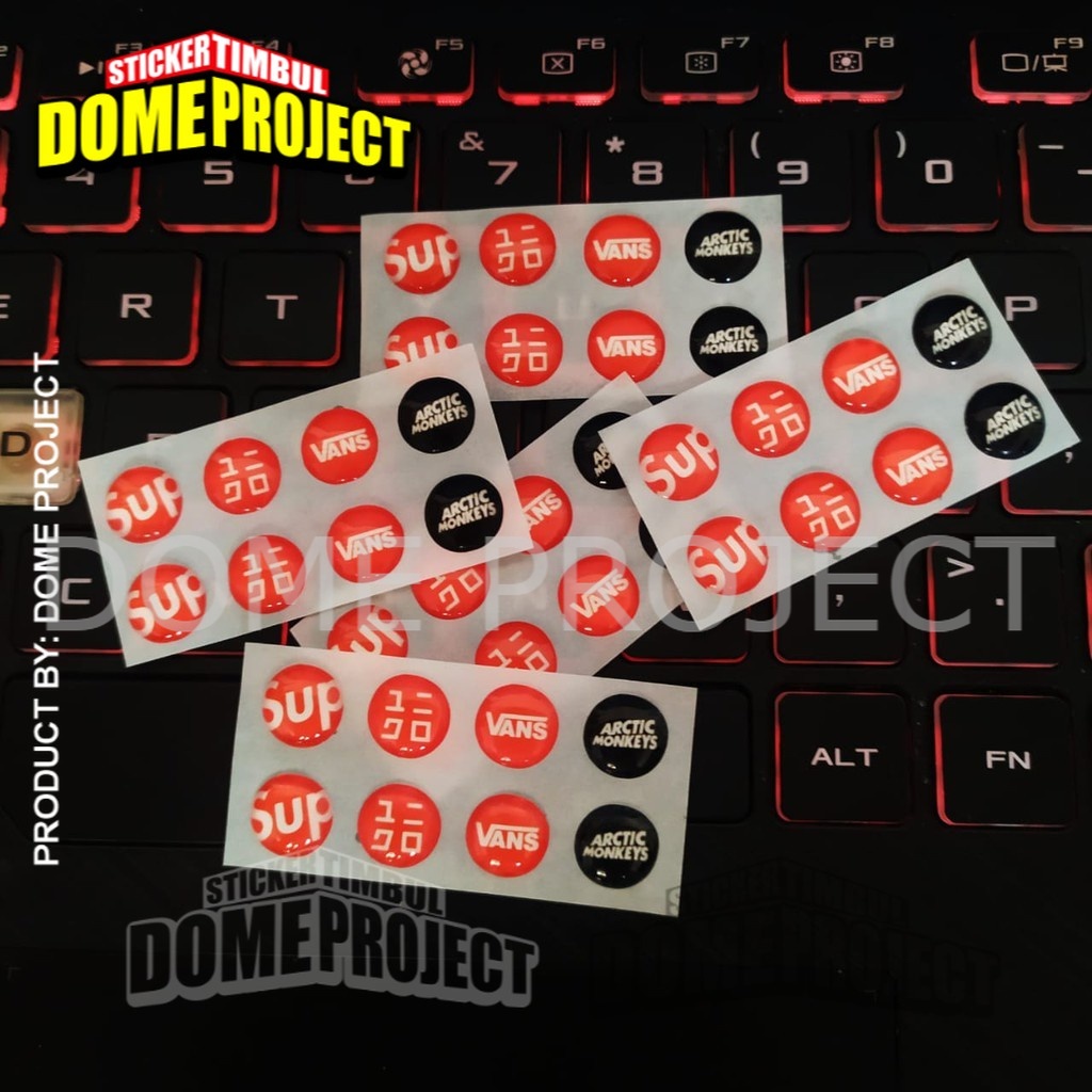 [PROMO BUY 3 GET 1] BRANDED 3 STIKER TOMBOL HOME SET STIKER TIMBUL LENTUR STIKER HANDPHONE