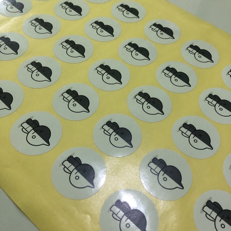 cetak dan cutting sticker stiker bontak bisa untuk label kemasan produk komunitas dll