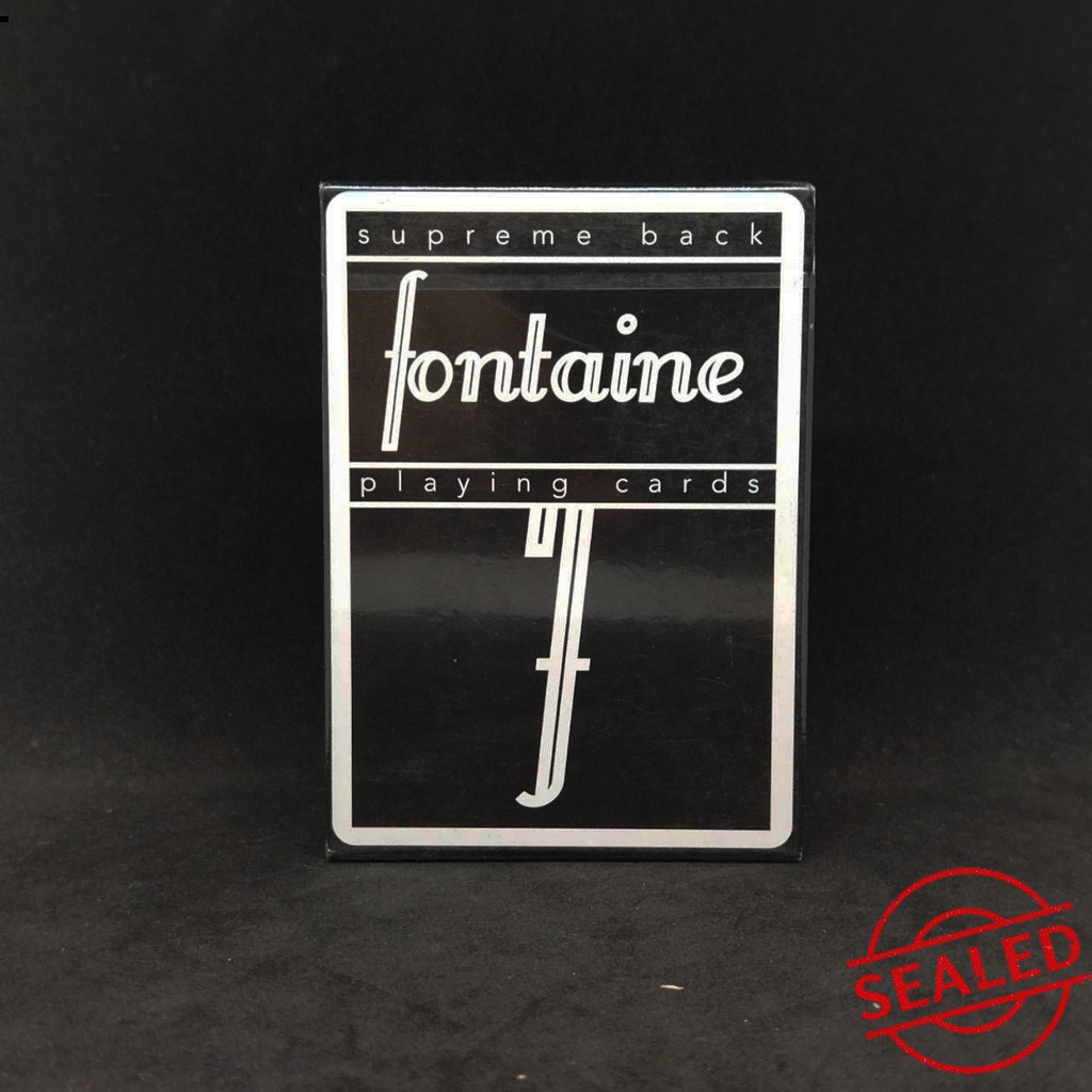 Fontaine Supreme Black Playing Card - Kartu Remi