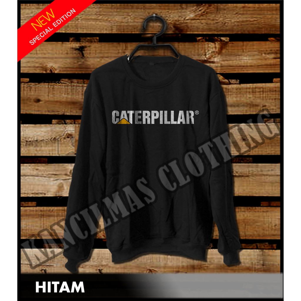 SWEATER CATERPILLAR WARNA HITAM