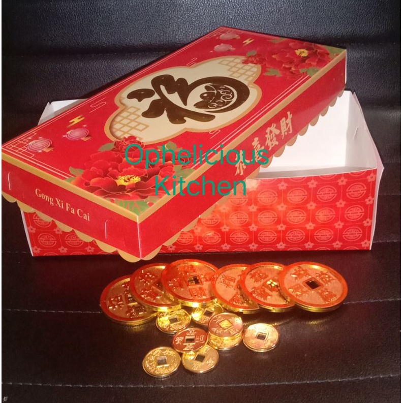 Dus Imlek Kue Lapis/Dus Brownies Imlek/Dus Kue Keranjang harga 1 set 5 pcs