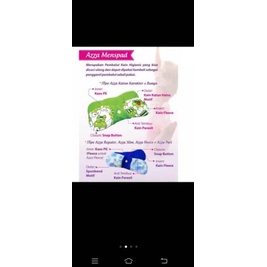 ♗ Pembalut Kain Menspad Azza isi 6 pcs Pembalut Kain Pembalut Cuci Ulang ♦