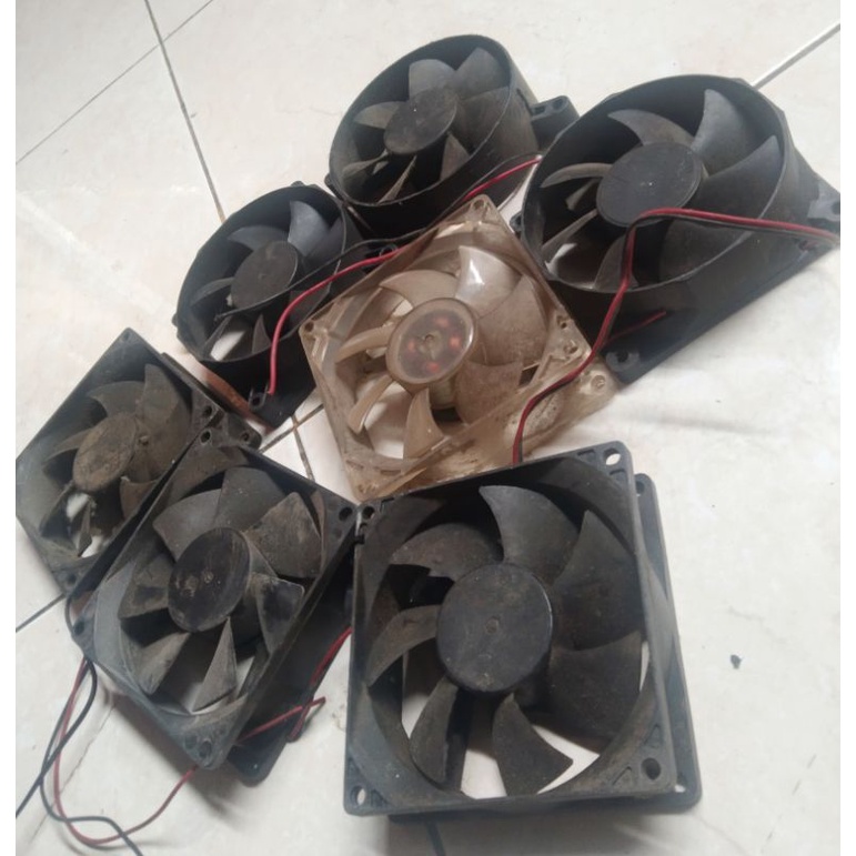 kipas fan PSU Breck campuran ukuran 8cm tebel 2'5cm