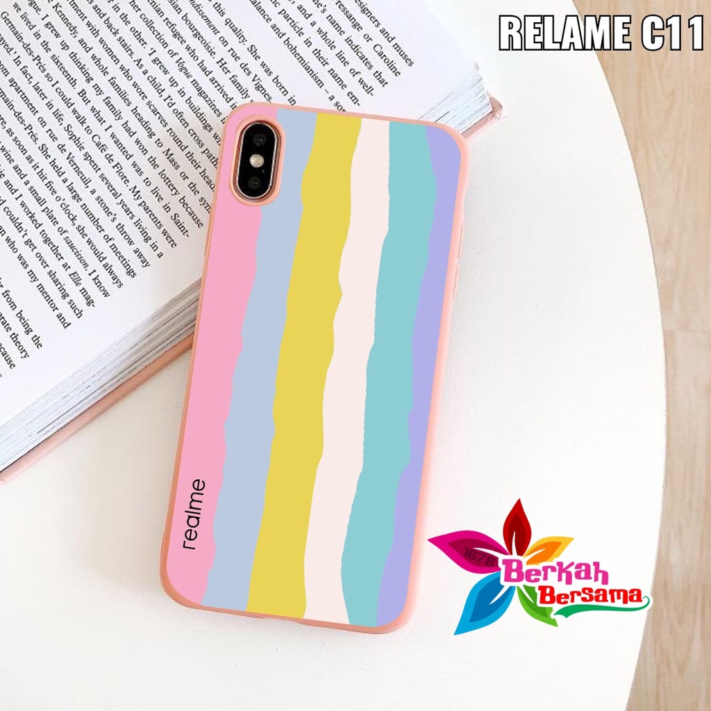 SS046 CASE RAINBOW REALME C2 C3 5 5I 5S C11 C12 NARZO 30A C15 C17 7I BB4700