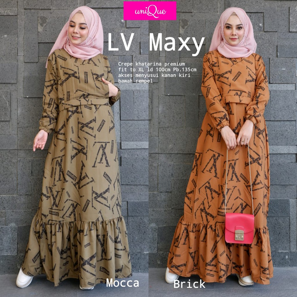 LV MAXI DRESS ORIGINAL UNIQUE