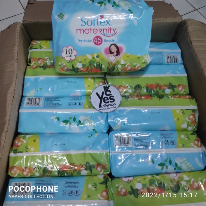 Pembalut bersalin 45 cm 10 pads softex maternity perlengkapan ibu melahirkan nifas ekonomis