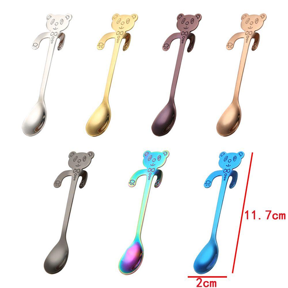 [Elegan] Sendok Kopi Panda Peralatan Makan Alat Makan Tea Tools Hanging Ladle