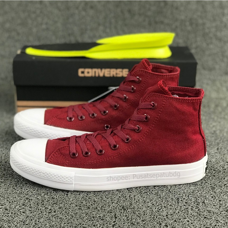 Converse Chuck Taylor All Star High Maroon Lunarlon