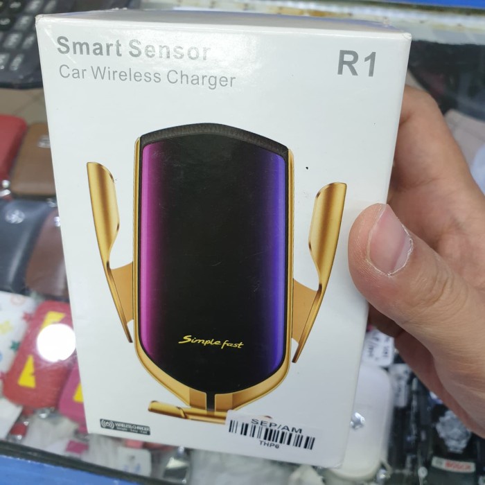 tempat dudukan holder hp handphone mobil wireless charger