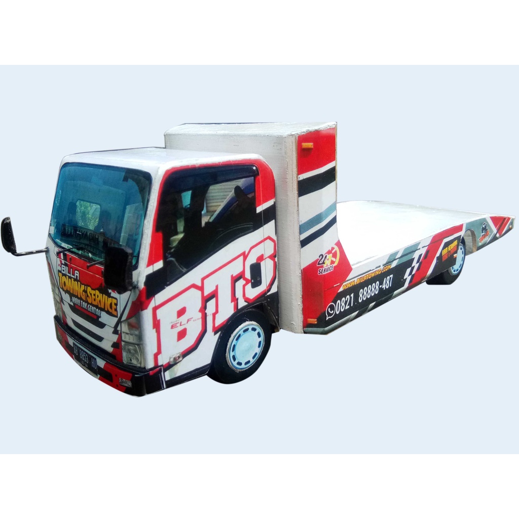 miniatur truk towing skala 20