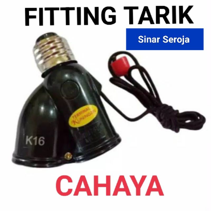 Fitting Lampu Tarik 2 lampu E27 Mitsui/fitting tarik cahaya