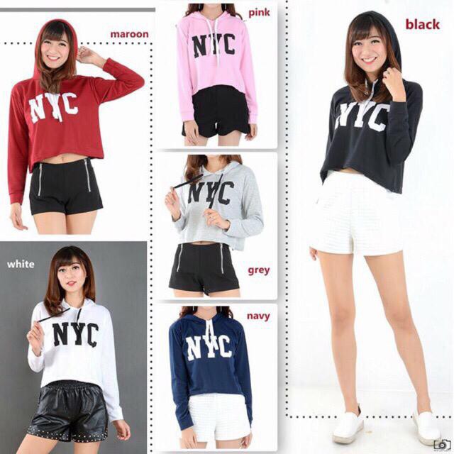 Bess - Sweater Hoodie Crop Murah / Sweater Hoodie Crop NYC