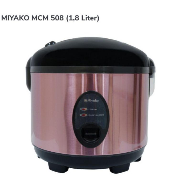 PS - Perkakas Miyako Rice Cooker Mini MCM-508 SBC 1.8 Liter 1.8L / Mejicom Magic Com Penanak Nasi Mi