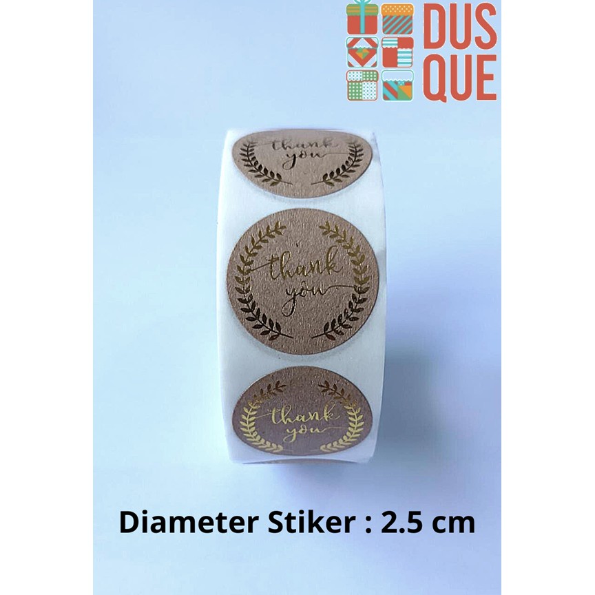 

(10PCS) STIKER THANK YOU KRAFT / STICKER THANK YOU KRAFT