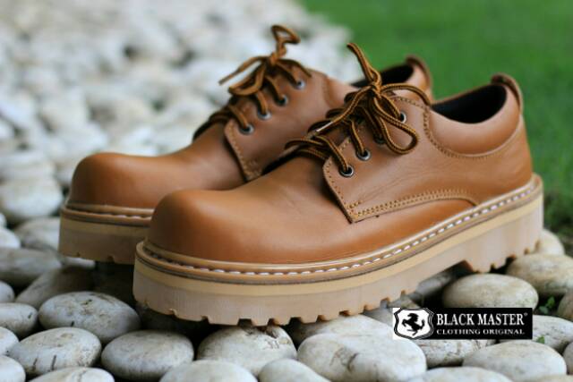 FULL LEATHER SEPATU LOW BOOT KULIT ASLI BLACKMASTER UNDERGROUND ORIGINAL