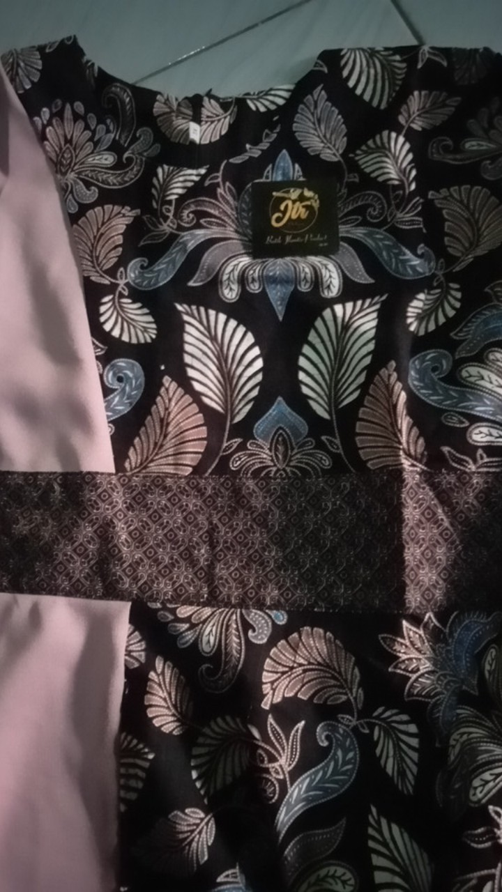 Tey-17 Batik Wanita Asj Sa Hrb026 Kenongo Kemeja Tosca Pendek