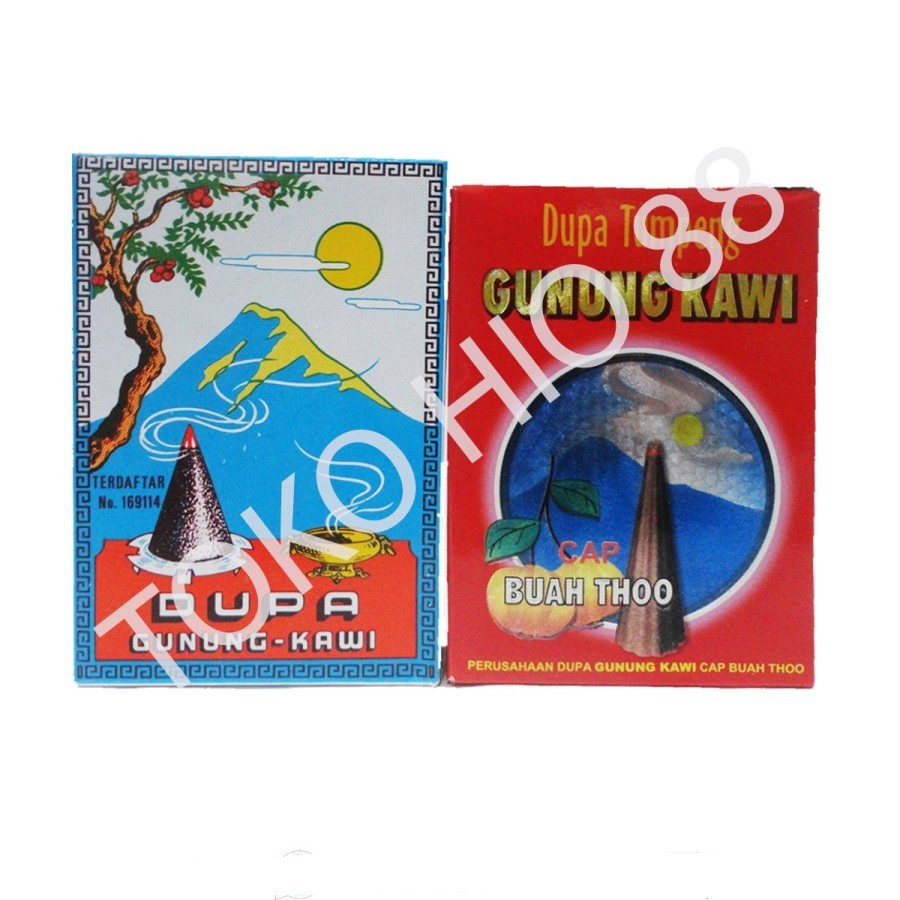 Hio / Dupa Cone / Kerucut / Tumpeng Buhur Wangi Gunung kawi Merk Buah Thoo Aromatherapy Incense