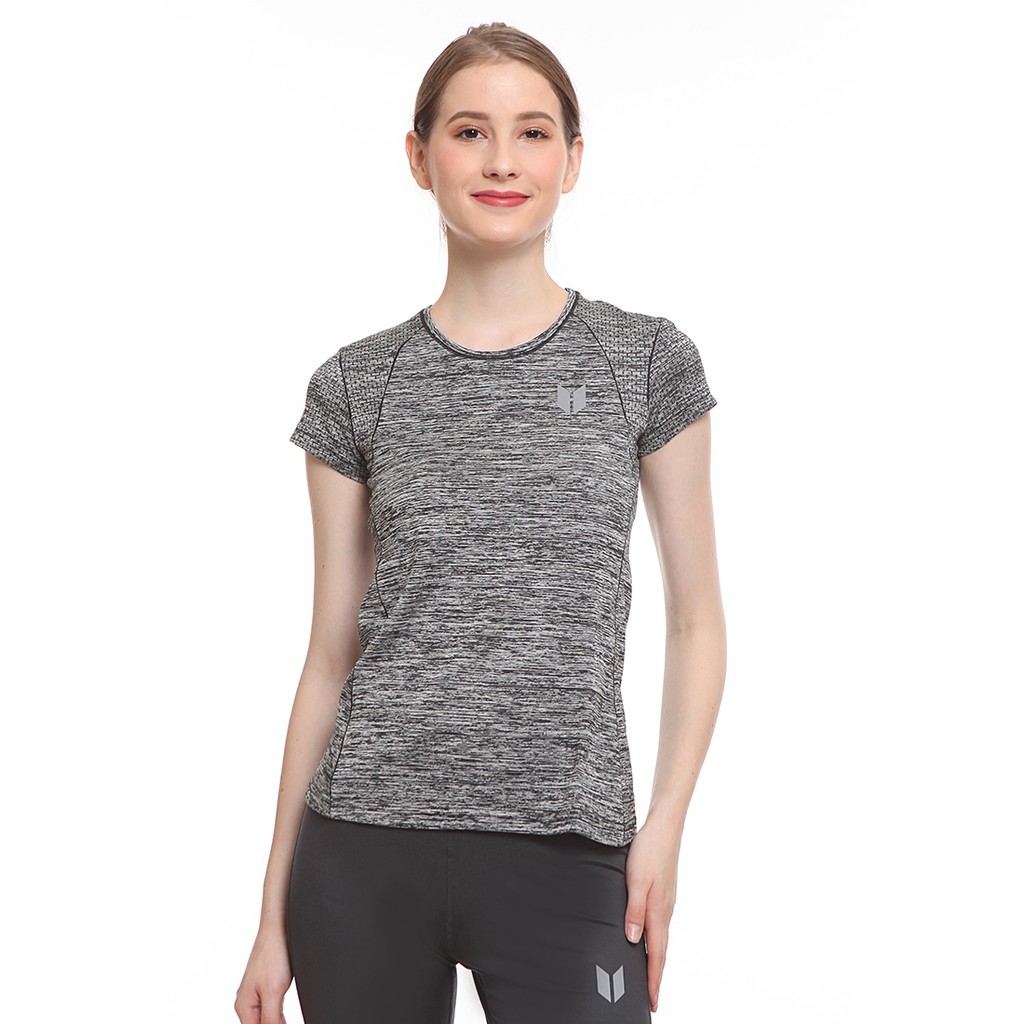  Enzoro  Pakaian  Olahraga  Wanita Alessa T shirt Grey 