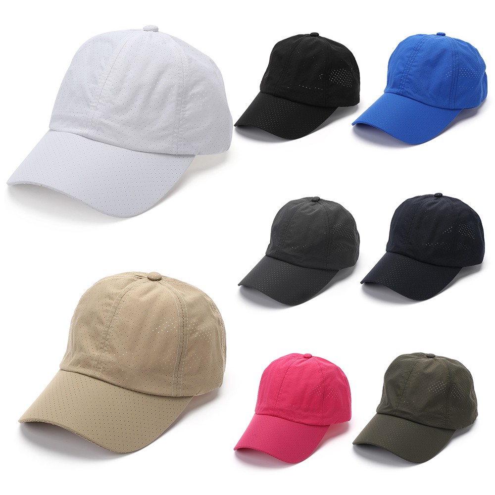 Topi Baseball Olahraga Tenis Bahan Mesh Breathable Cepat Kering Untuk Pria Dan Wanita