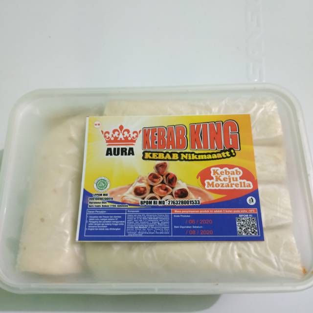 

Kebab King Rasa Keju Mozarella Isi 10