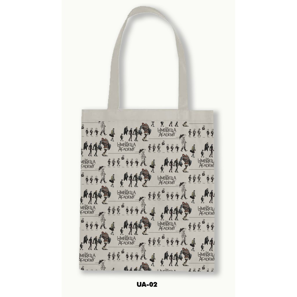 TOTE BAG BLACU MOTIF - UMBRELLA ACADEMY