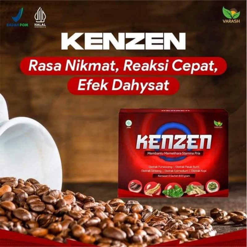 

[BISA COD] KENZEN ECER PER 1 SACHET (1 BOX ISI 5 SACHET) | KOPI HERBAL KENZEN | KOPI STAMINA | KOPI KESEHATAN | SEKALI TEGUK LANGSUNG TEGAK | RASA NIKMAT | REAKSI CEPAT | EFEK DAHSYAT