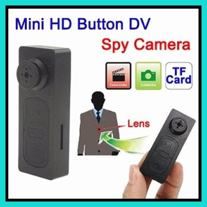 COD Spy Cam Model Kancing Baju - Small Kamera Pengintai Mini 918 - 16GB