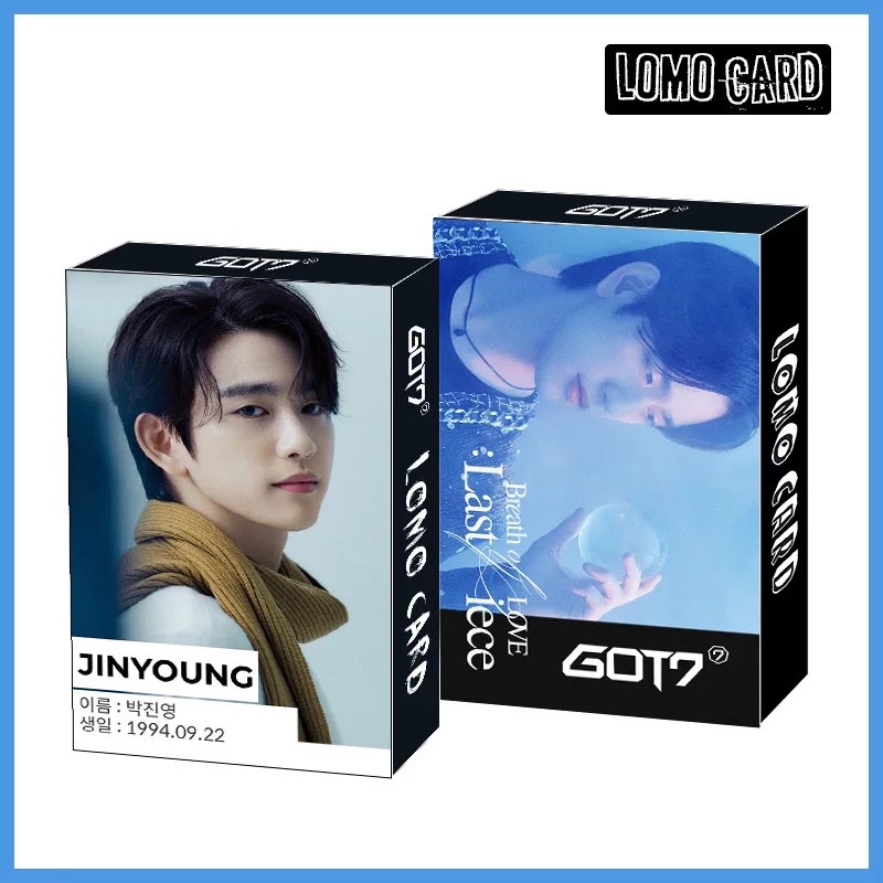 30pcs / box Kartu Lomo Foto JB JinYoung Jackson Got7 Album Breath Love Last iece