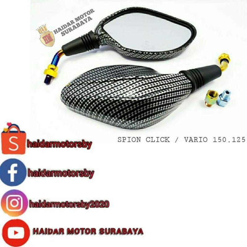 spion ducati karbon/spion model click karbon