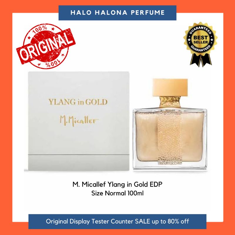 M. Micallef Ylang in Gold EDP Box Segel Parfum Original Authentic Tester Display Counter