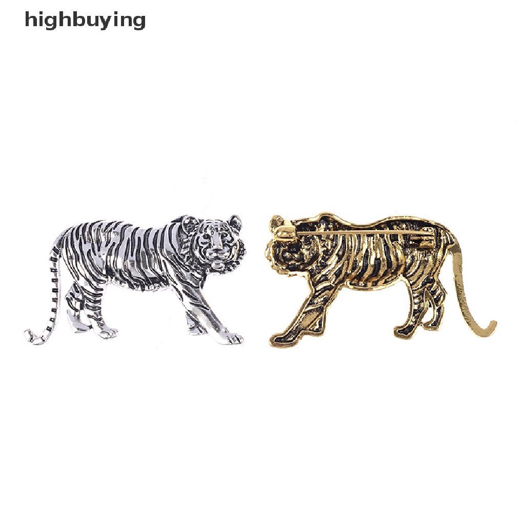 Hbid Bros Pin Desain Hewan Harimau Variasi 2 Warna Untuk Pria / Wanita