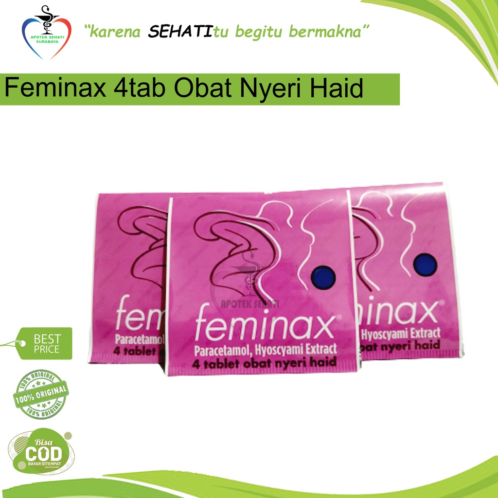 Feminax Obat Pereda Nyeri Haid Per 3 Strip