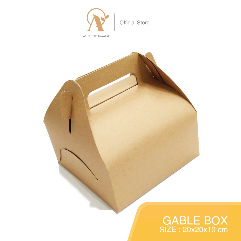 

Ashadewi Gayatri - Gable Box : 20x20x10 cm / snack box / hampers / box lebaran / box toples kue
