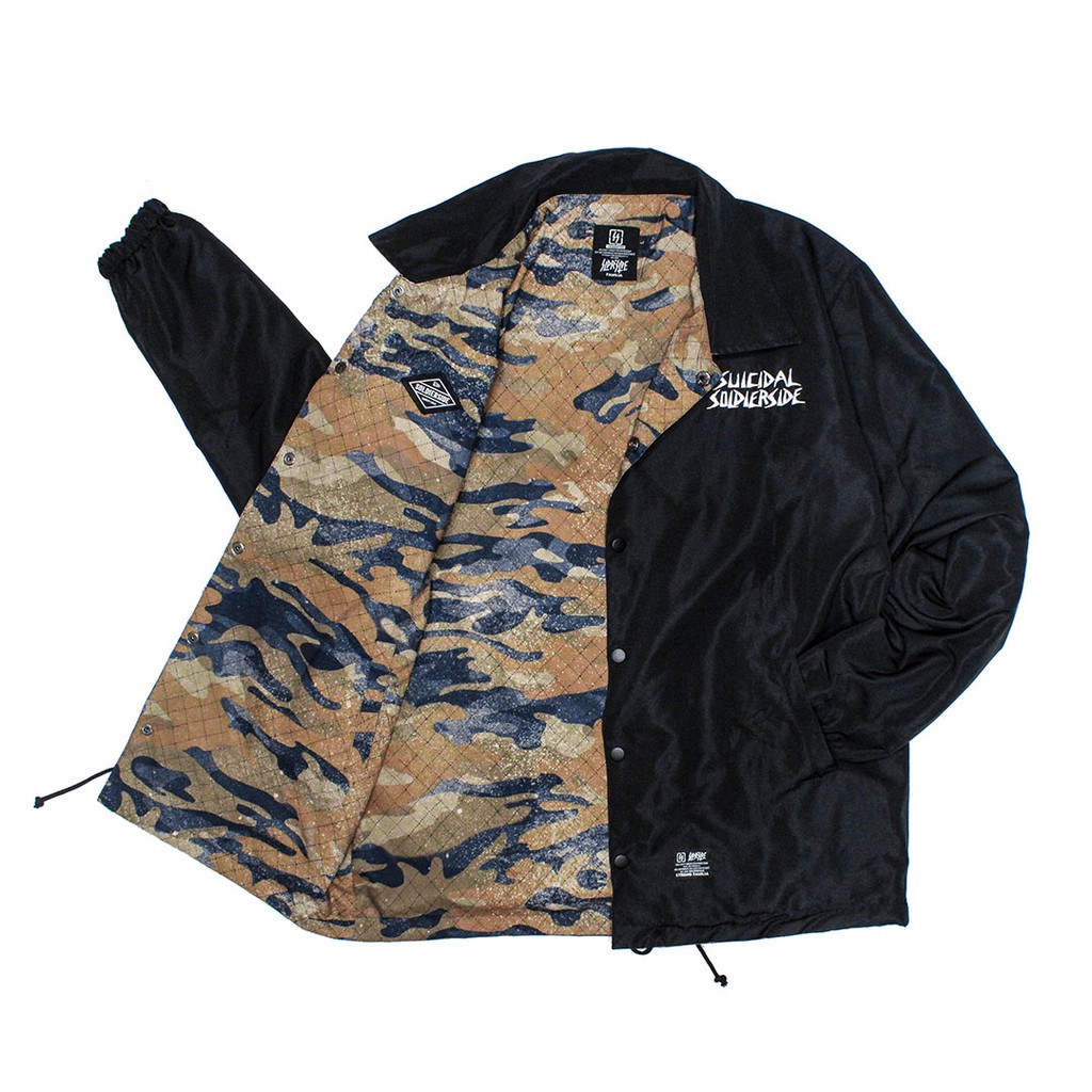 Soldierside Coach Jacket Hitam 2in1 Style TRASH BrownBlueCamo 149