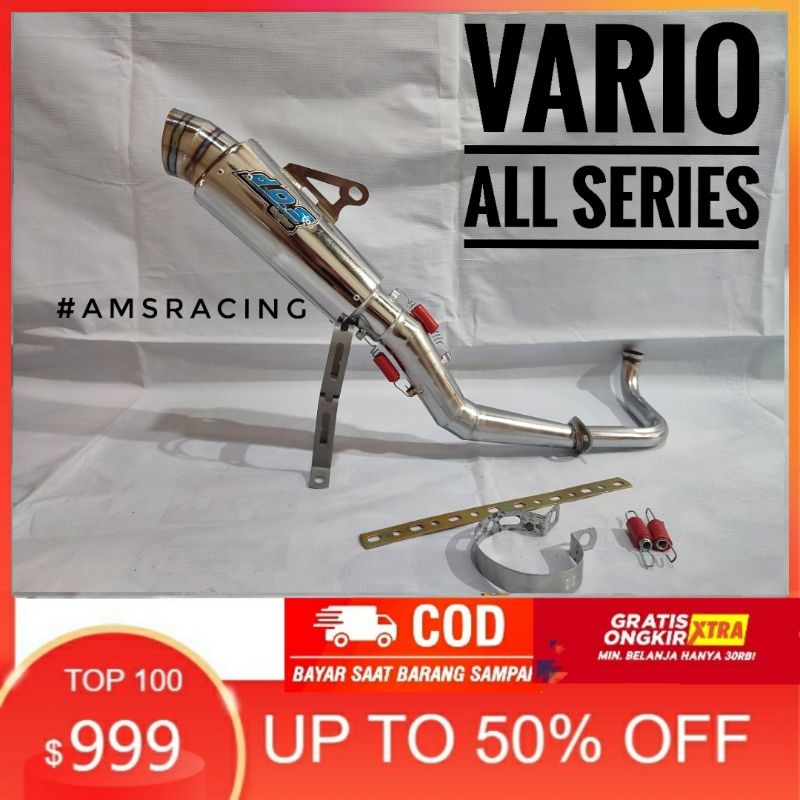 Knalpot racing DOS Vario 110 karbu/techno/fi/vario 125 old/vario 125 led/vario 150
