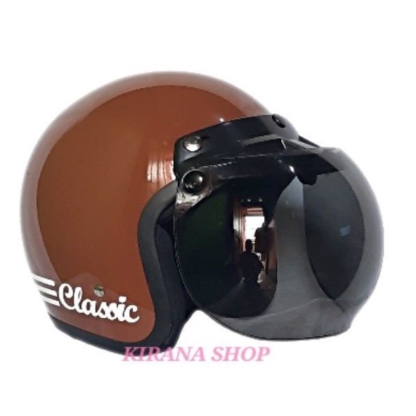 Helm Bogo Dewasa | Helm Bogo Classic Warna Coklat