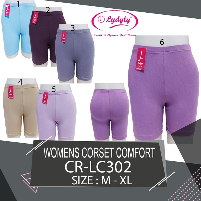 6pcs Celana Short LYDYLY LC302 | Celana Stretch Wanita Dewasa | CD Lydyly | Open lc ld 302 Grosir 6pcs